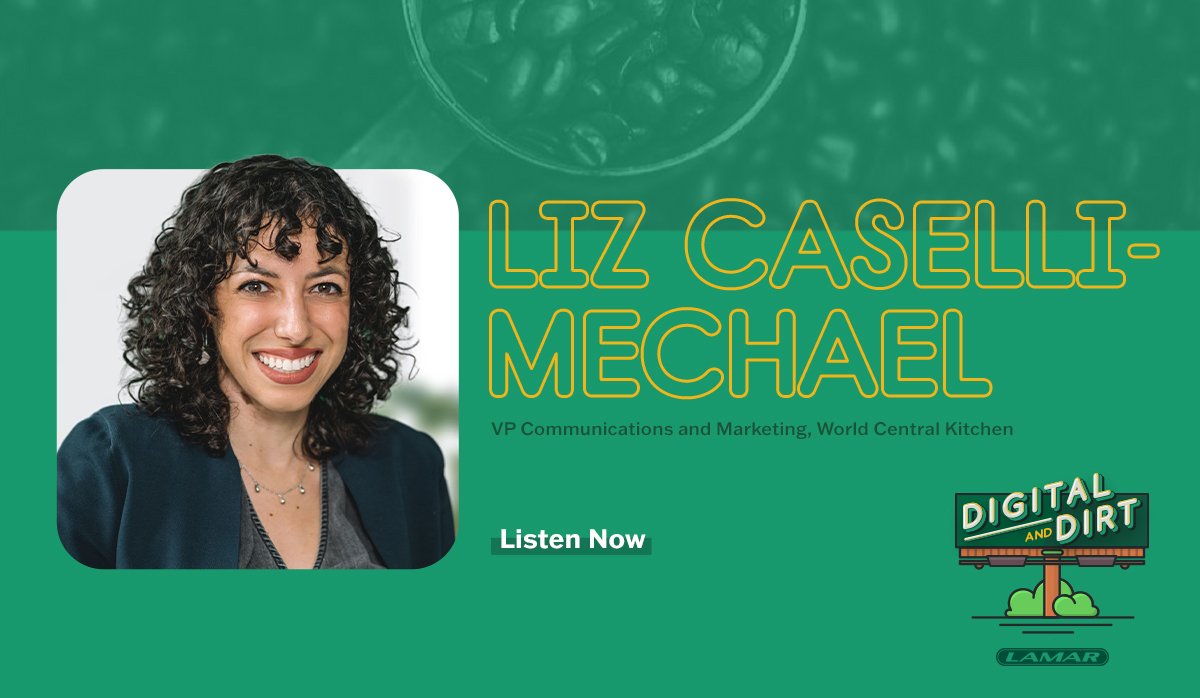 Liz Caselli-Mechael Podcast episode graphic on Lamar's Digital and Dirt podcast 