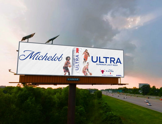 Lamar digital billboard for Michelob Ultra