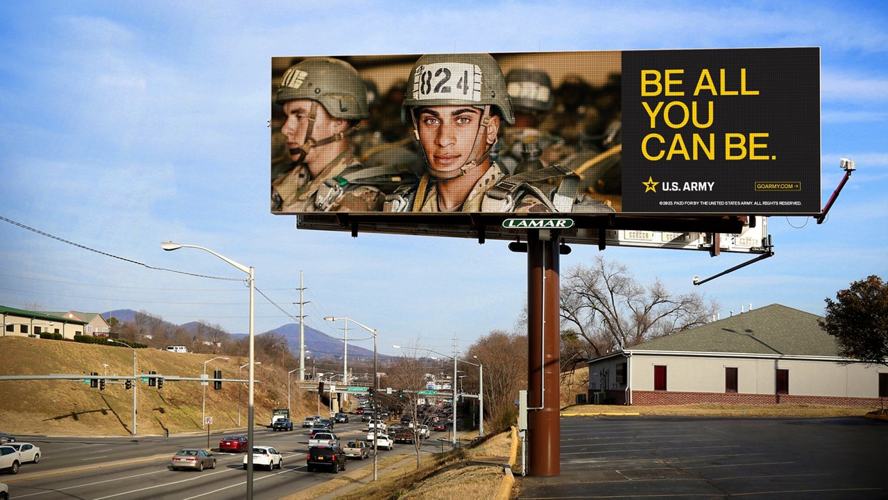 military - US Army digital billboard