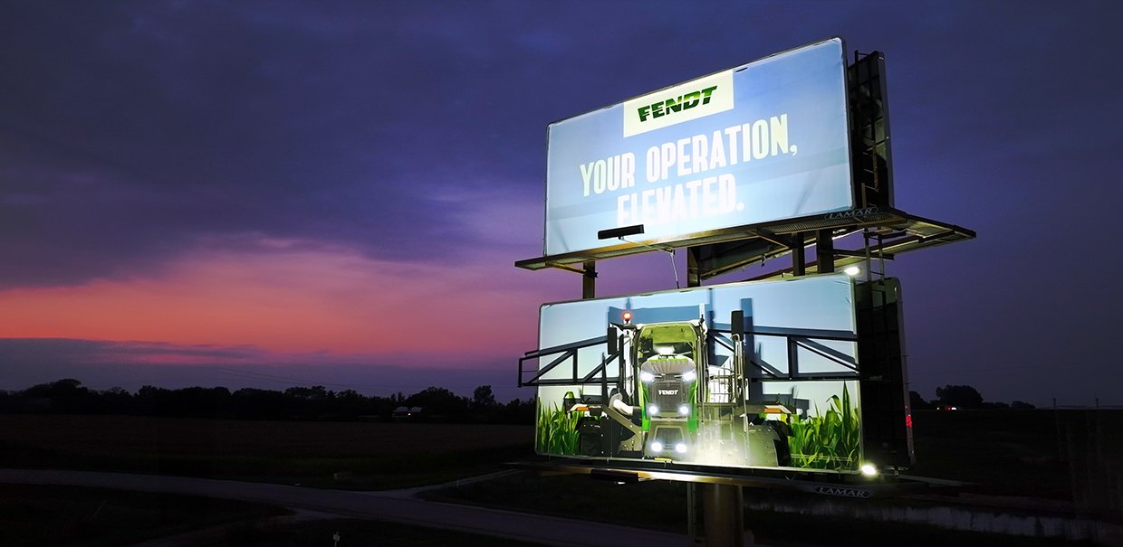 Lamar Advertising and Fendt double poster 