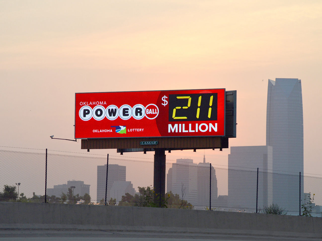 OKC Powerball Digital Bulletin 