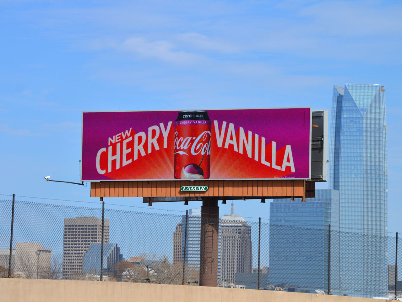 Cherry Vanilla Coca Cola Digital Bulletin