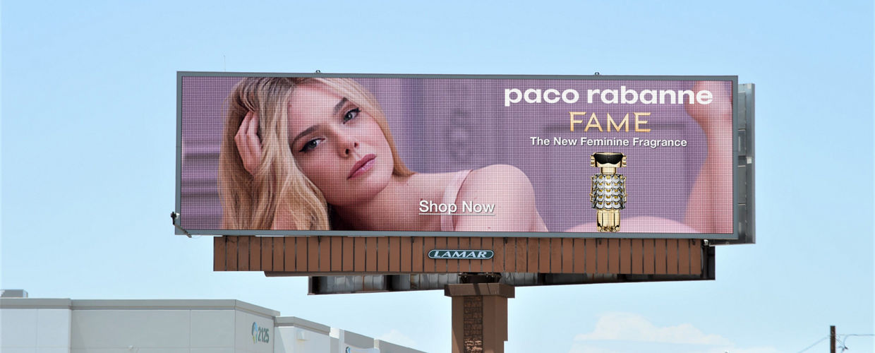 Puig creative on digital billboard