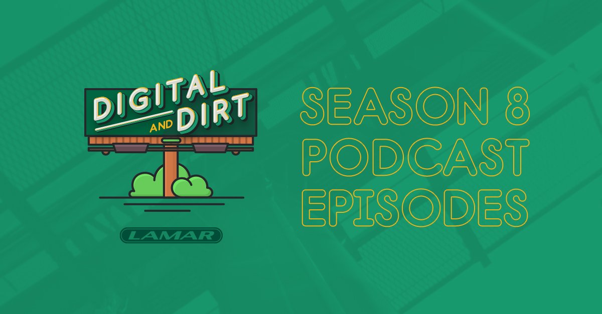 A green Digital and Dirt podcast graphic with logo and Season 8 Episode