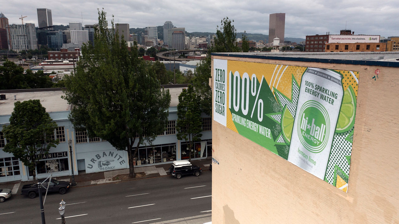 HiBall Sparkling Water Wallscape 