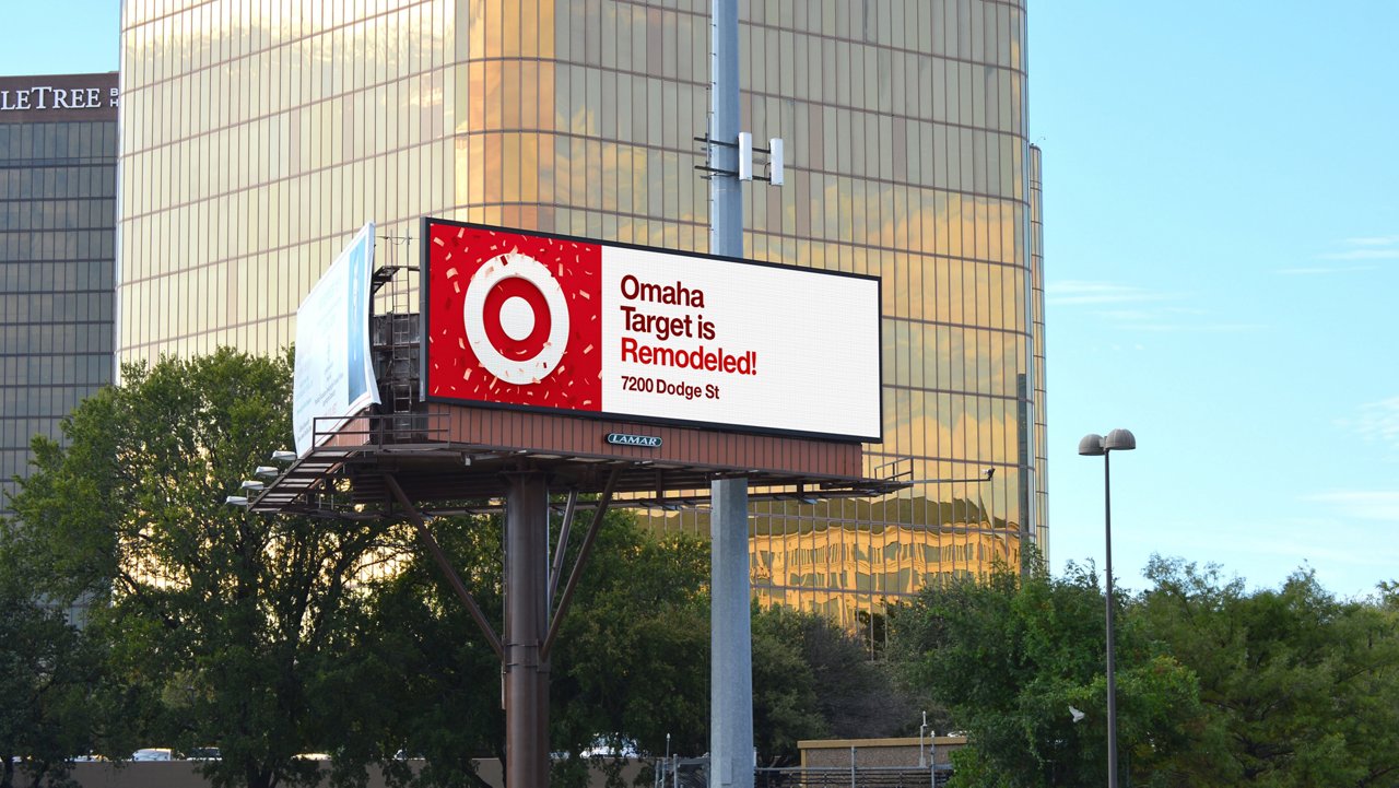Lamar Advertising and Target digital billboard 