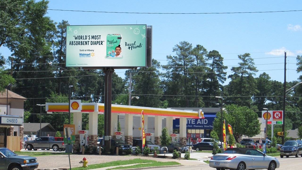 Digital billboard for Rascal + Friends 