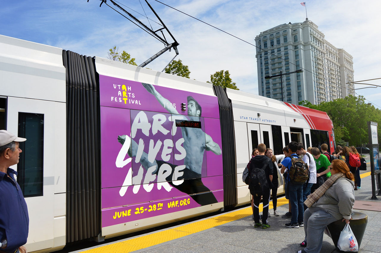 Utah Arts Festival Center Stage Rail