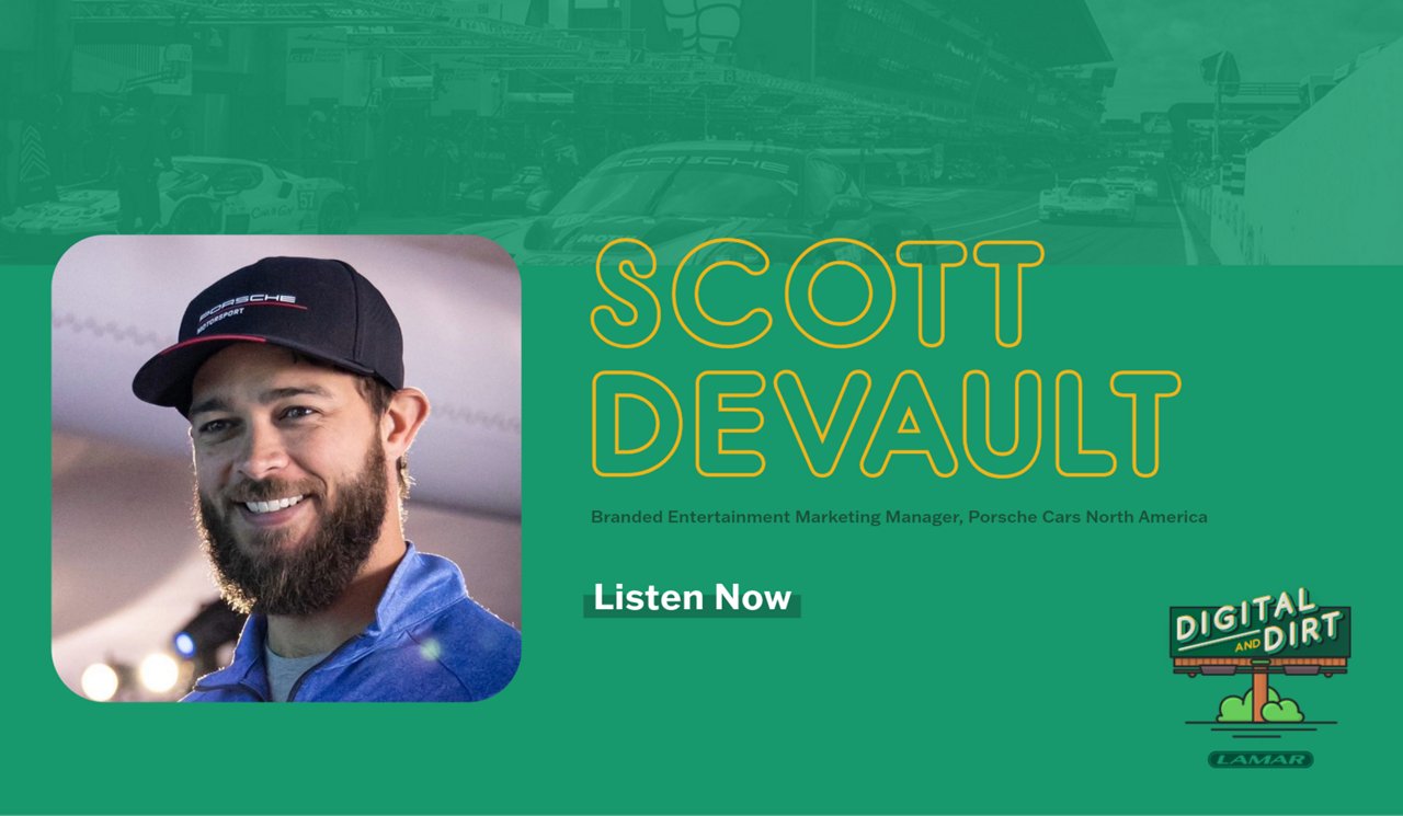 Scott Devault episode graphic for Lamar's digital and dirt podcast