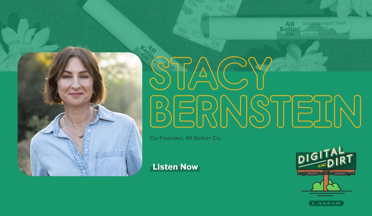 Stacy Bernstein Podcast episode graphic on digital and dirt