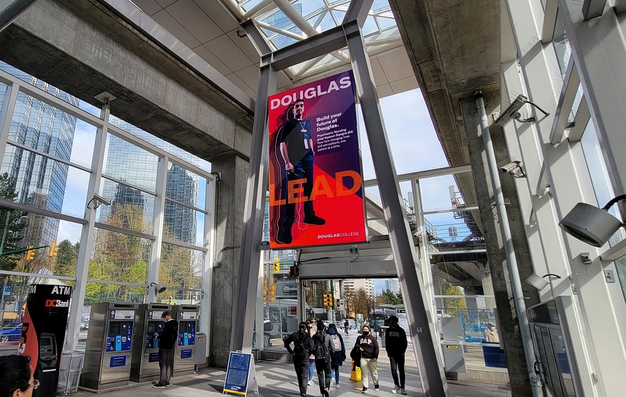 Station advertising for Douglas College on Lamar Advertising inventory