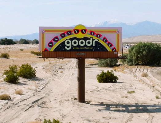 goodr billboard coachella
