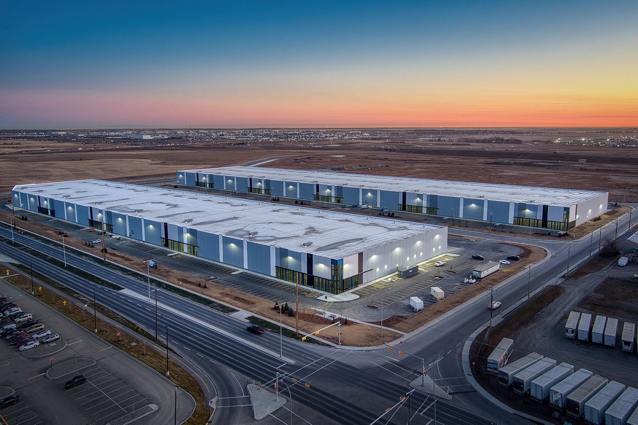 An aerial photo of the 68th Street Logistics Park