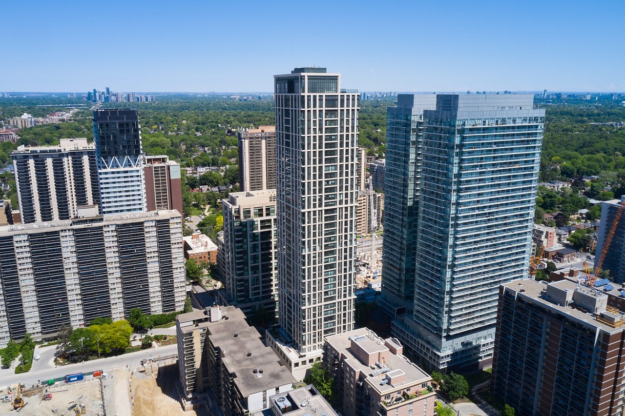 King George Hub buildings from a distance