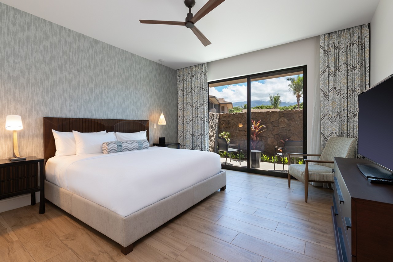 The bedroom interior of a Luana residence
