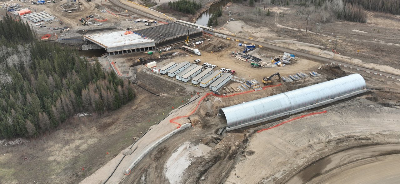 Albian SharkBite North Haul Bridge underconstruction