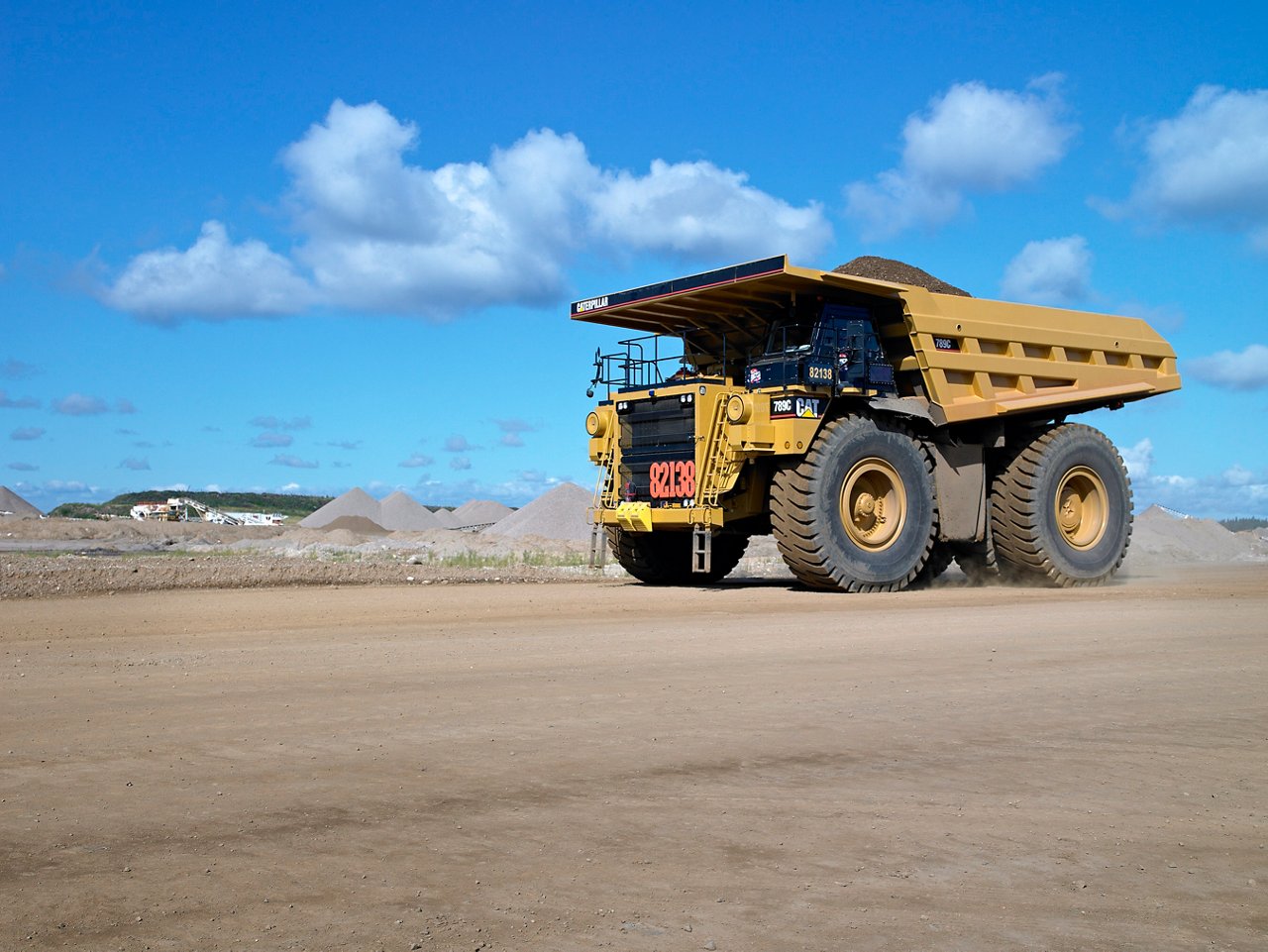 Dump Truck on site.