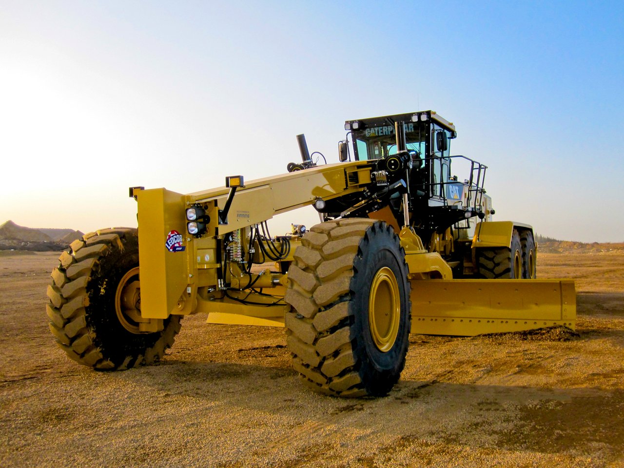 Construction Vehicle clearing the ground.