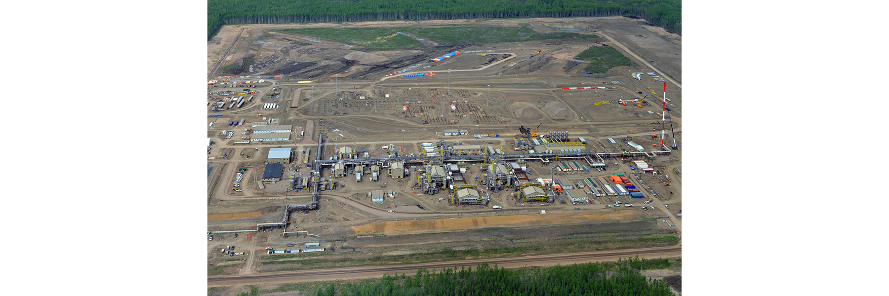 Aerial view of the Cabin Gas Plant 1&2
