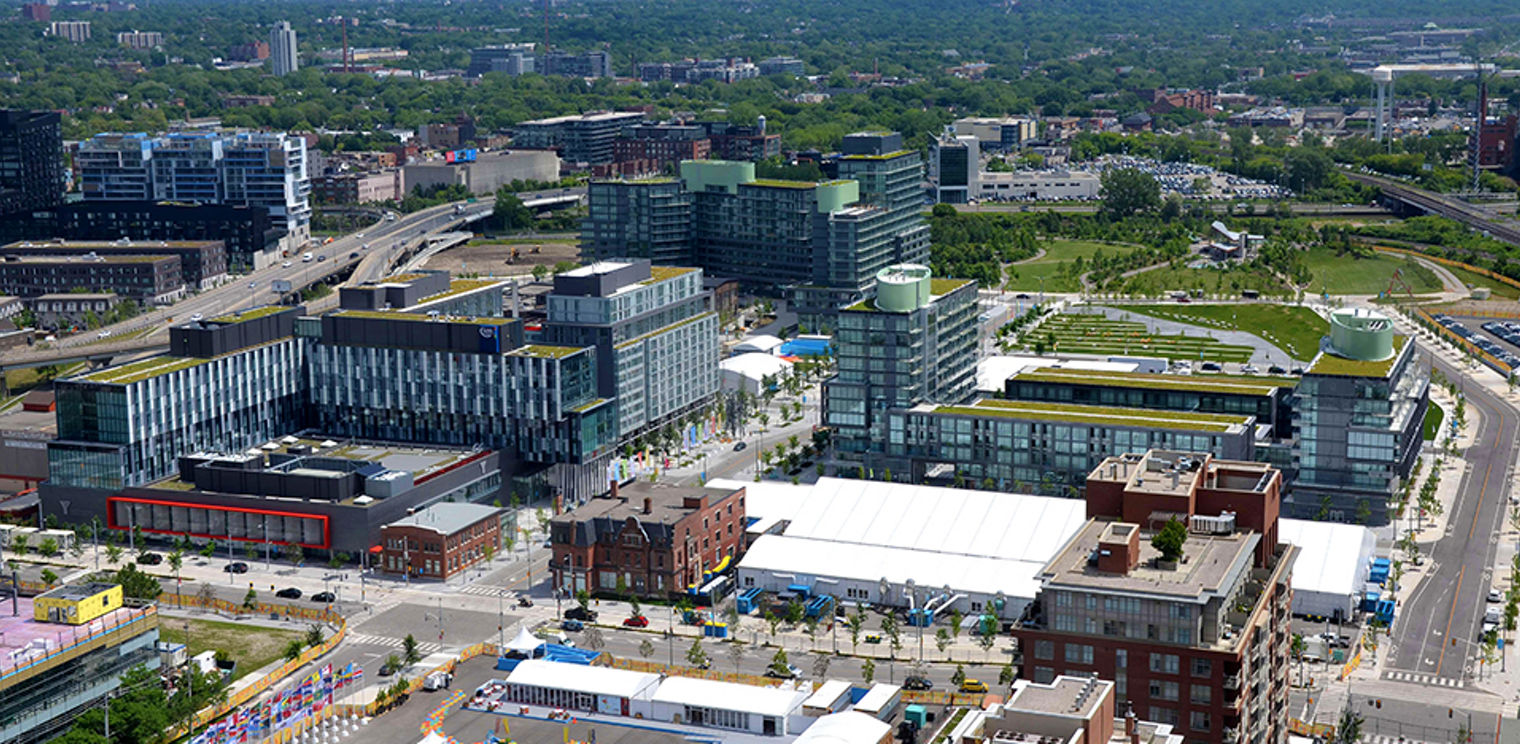 Aerial view of site