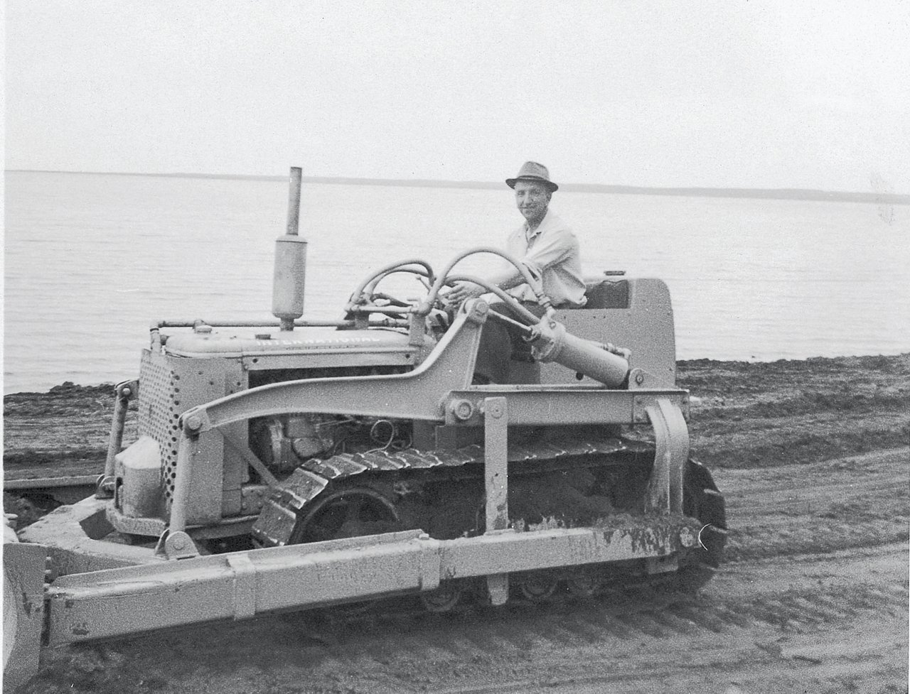 Bill Lede on tractor