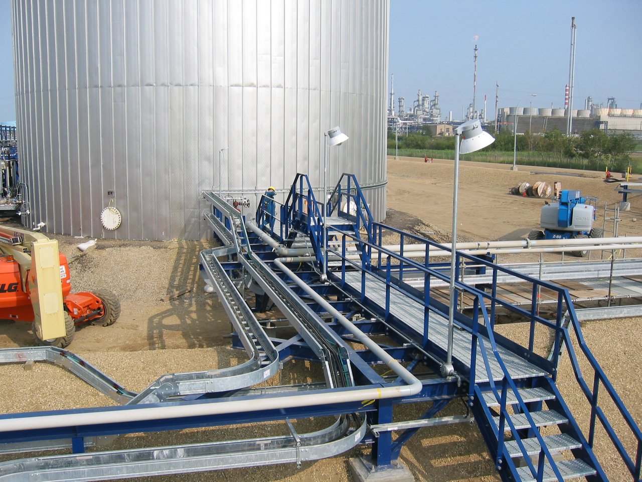 Blending of biodiesel at the Suncor's Edmonton Refinery.