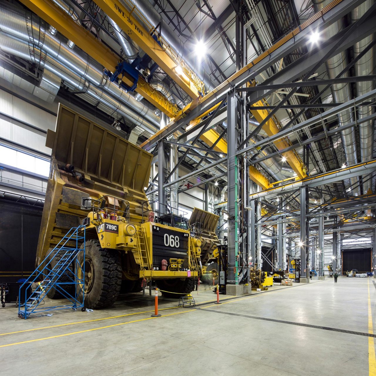 Internal shot of Finning CAT building