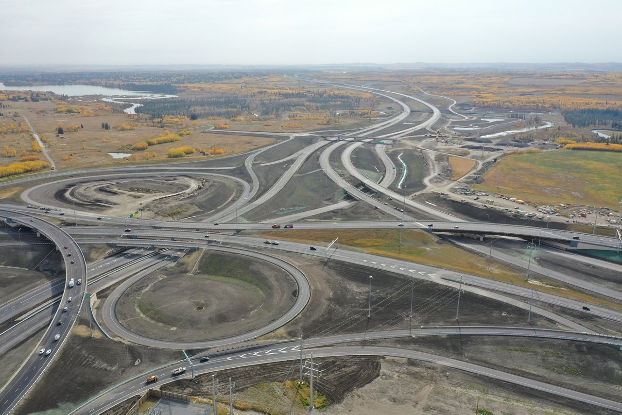 Aerial view of site.