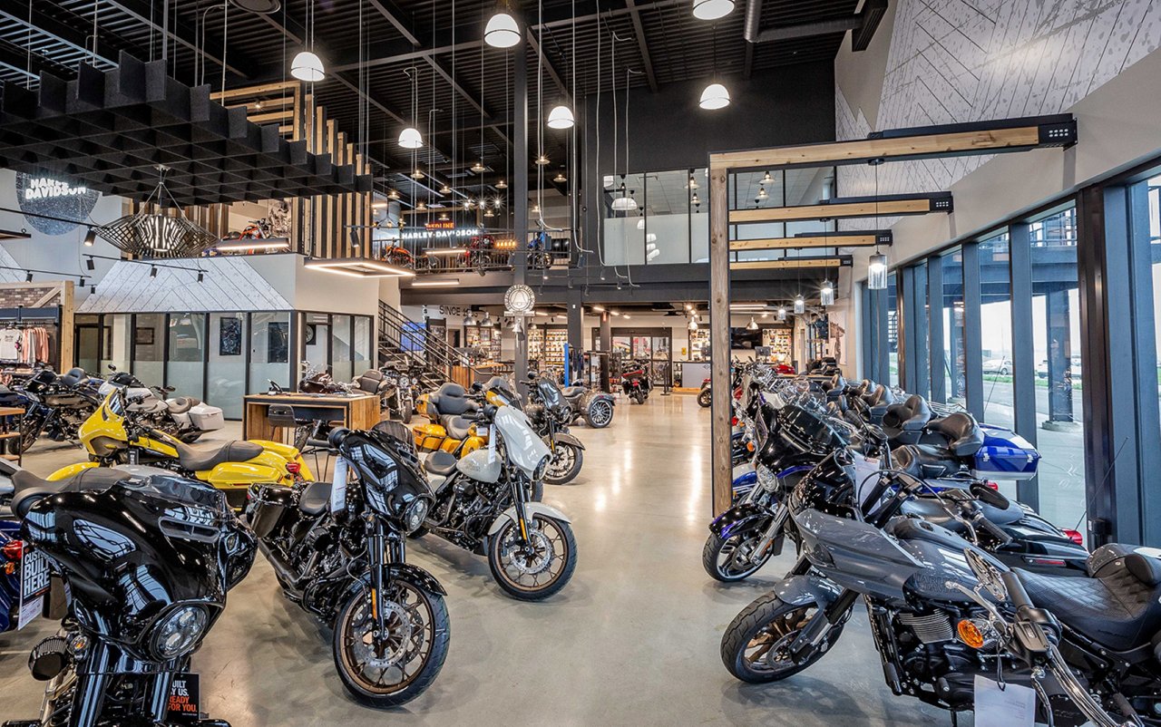 Interior picture of the Dealership area.