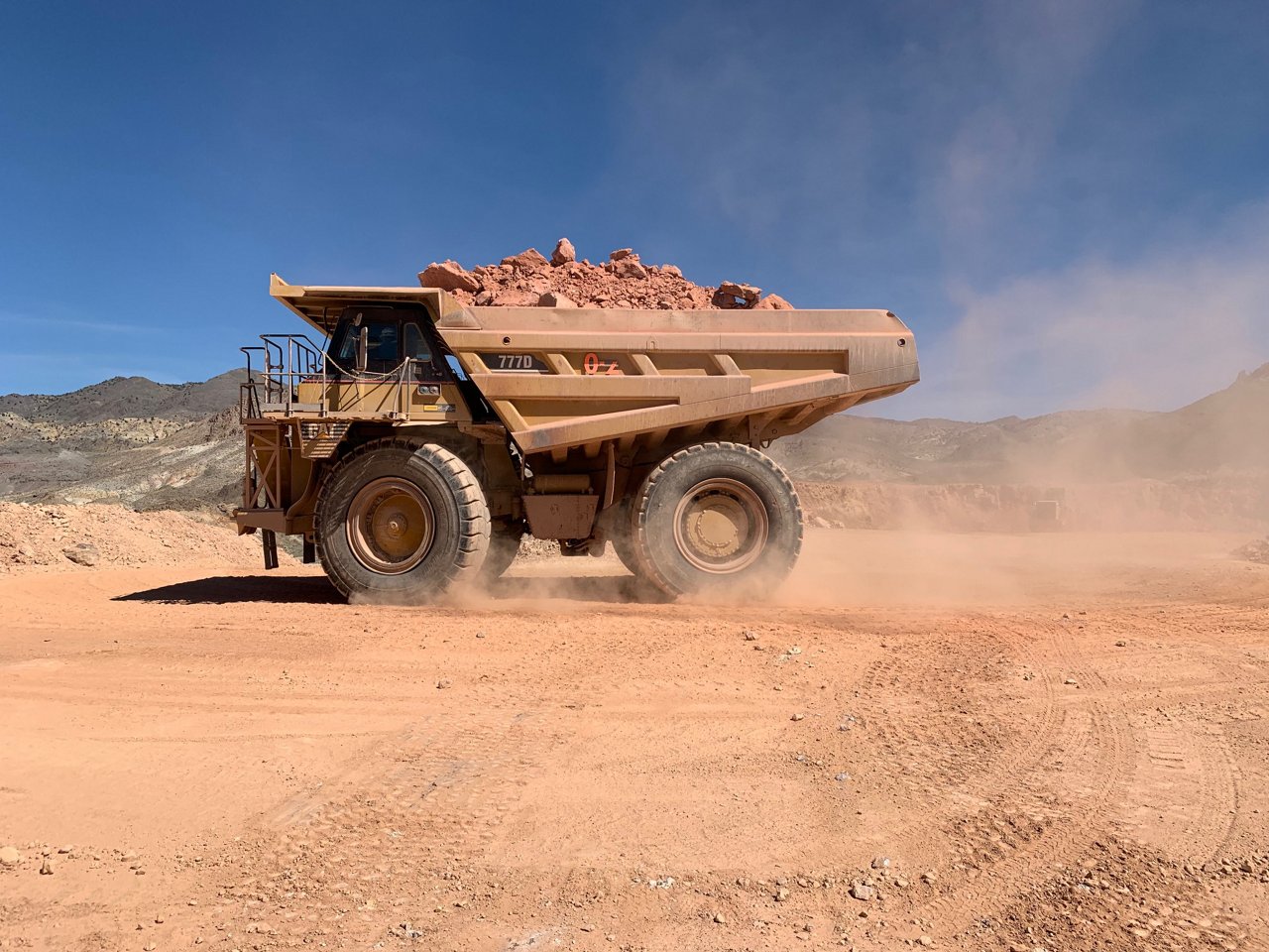 Dump Truck on site.