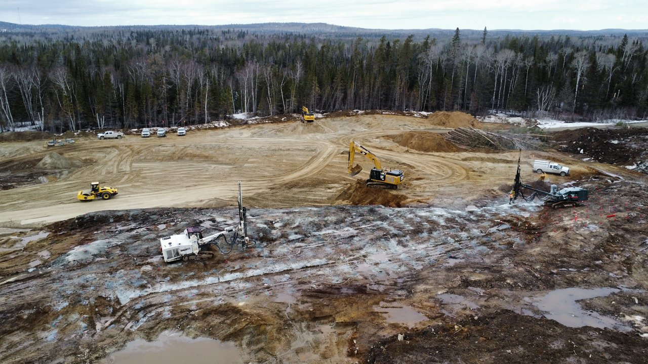 Aerial view of site