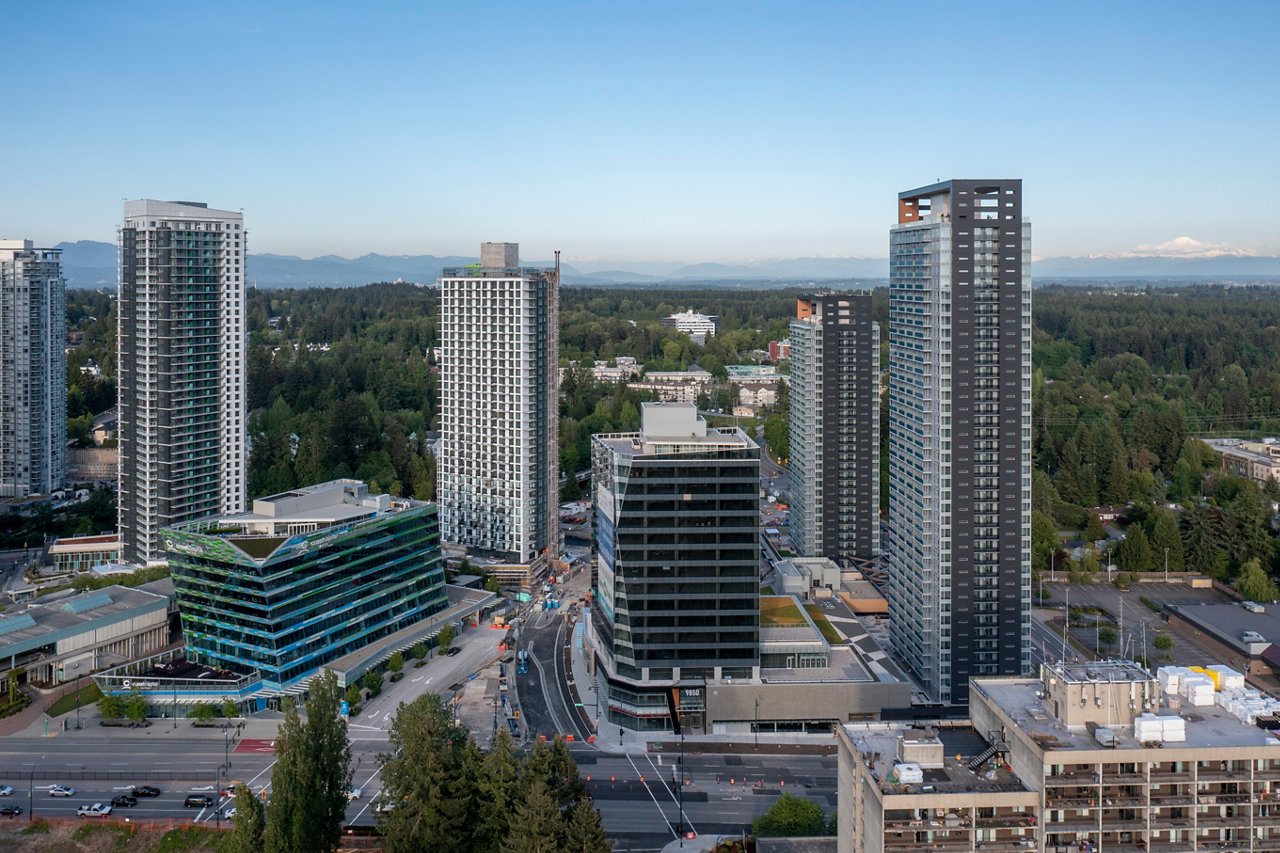 King George Hub buildings from a distance