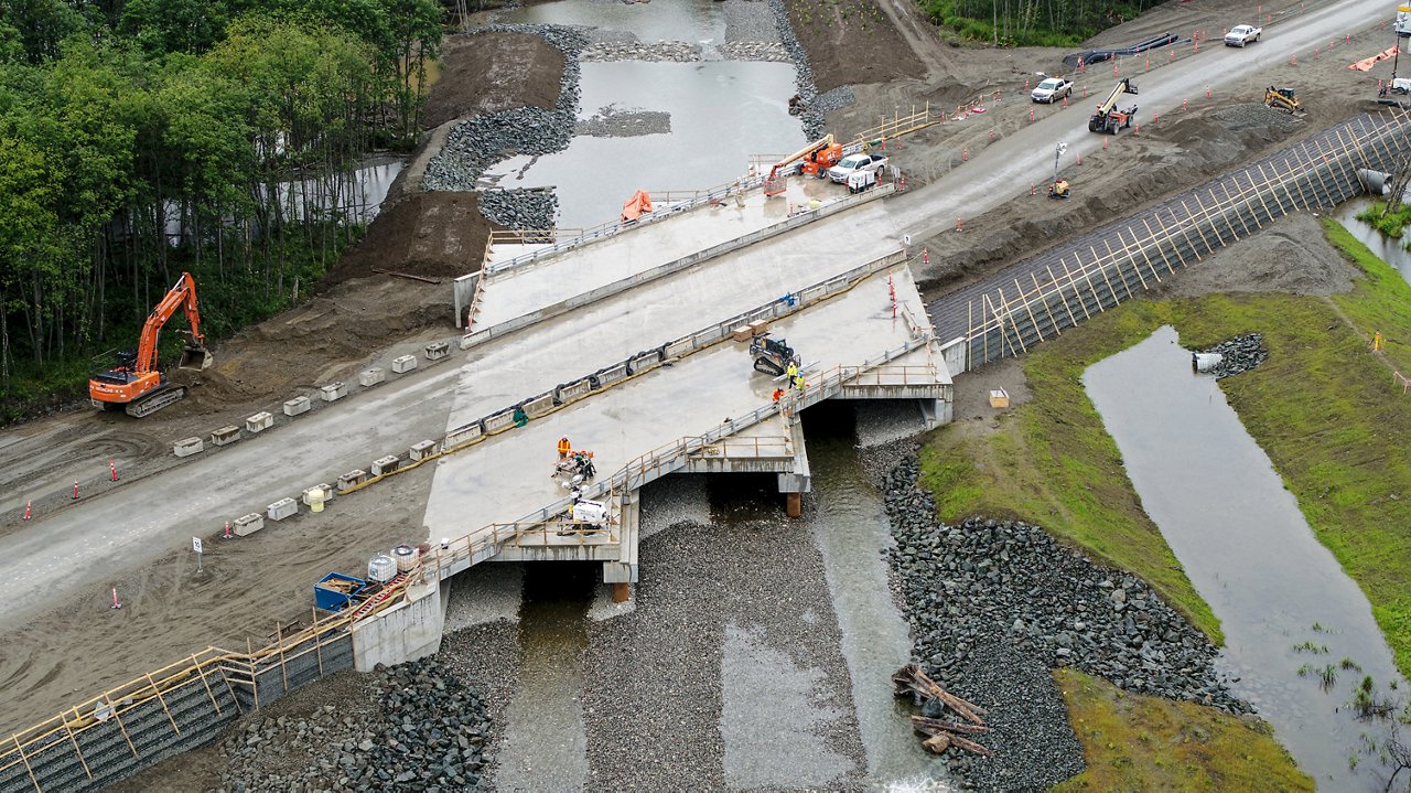 Final Finishing of the bridge.