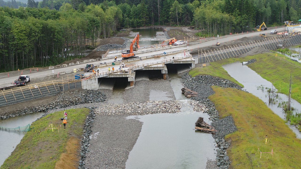 Aerial view of the site