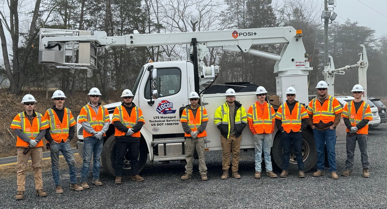 A Group Shot of an American Ledcor LTS Team