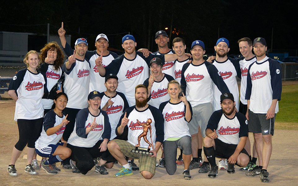 Ledcor Lightning Slo-Pitch Team Steps Up to the Plate