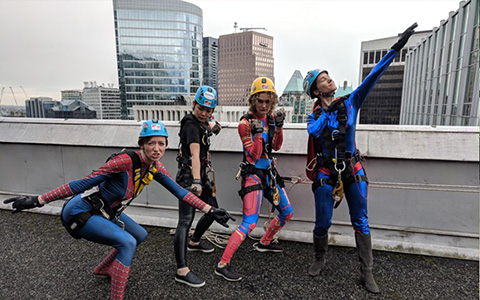 Ledcor Superheroes Rappelled 23 Stories For Easter Seals