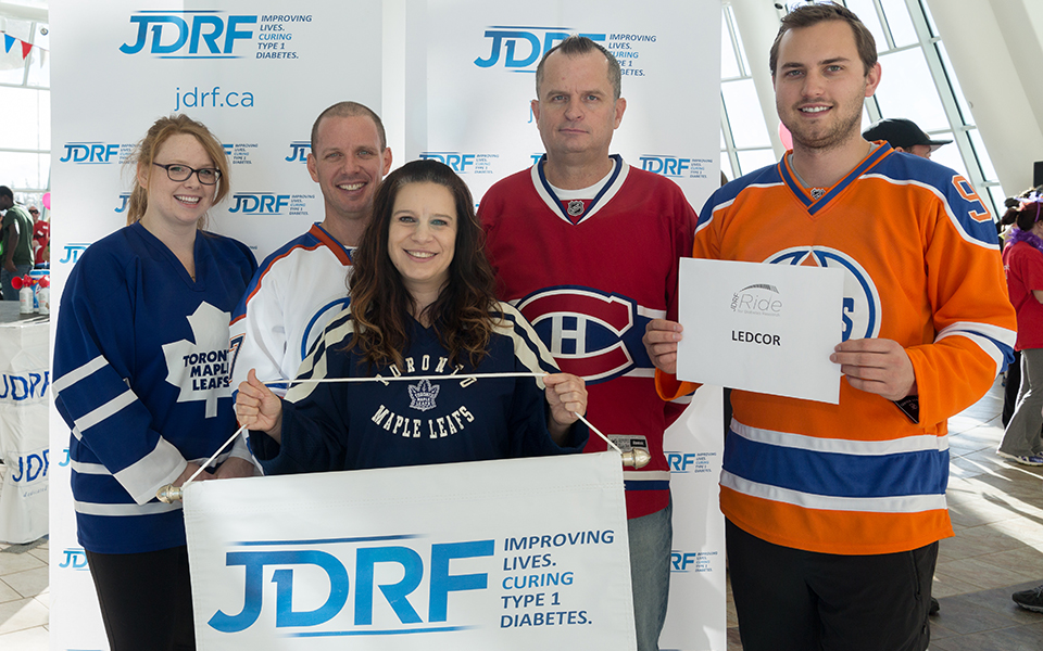 Ledcor Team in Regina Top Fundraiser for the Juvenile Diabetes Research Foundation