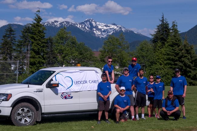 Ledcor-Haisla Limited Partnership In Kitimat Relay for The Canadian Cancer Society