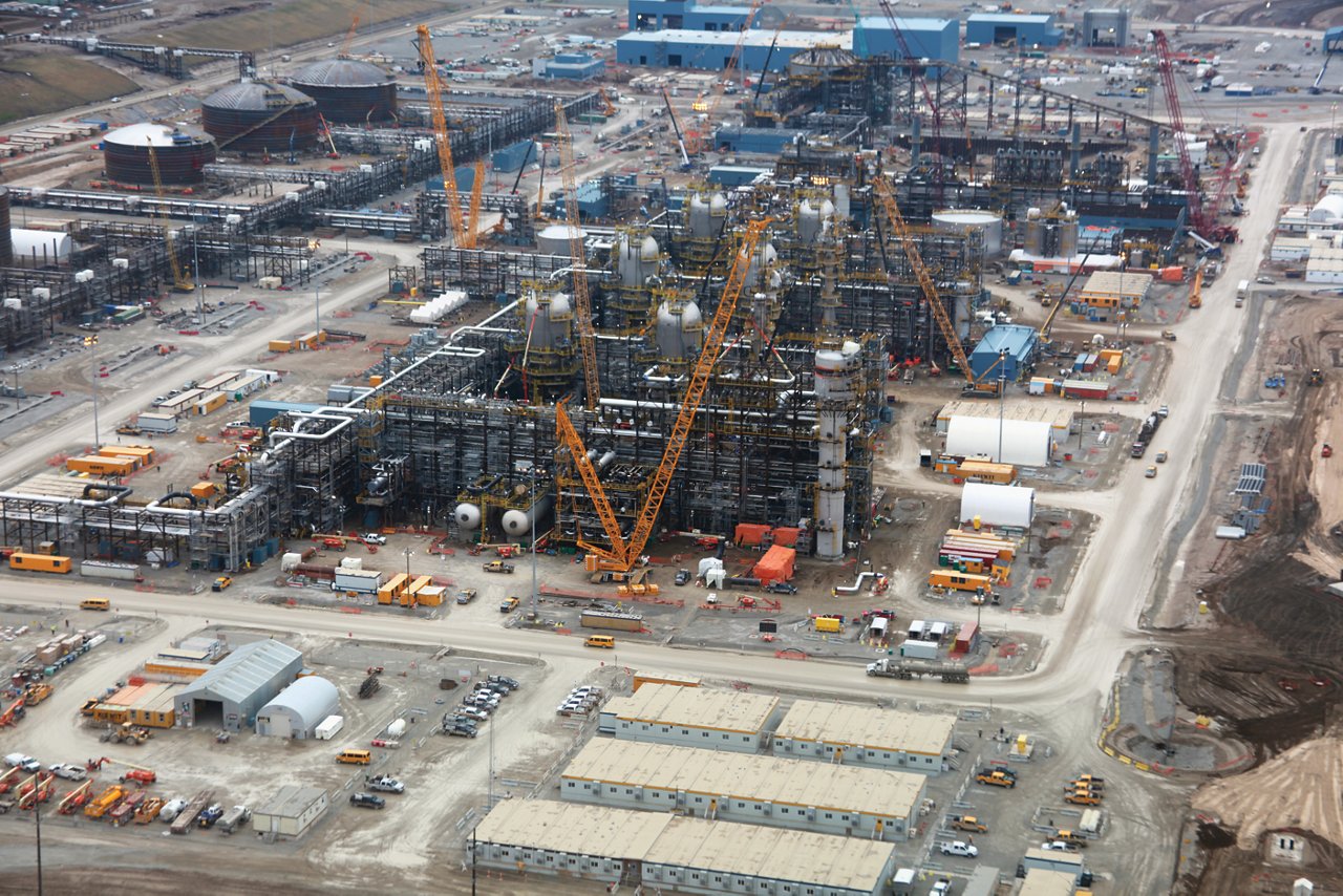 Skyshot of large industrial facility