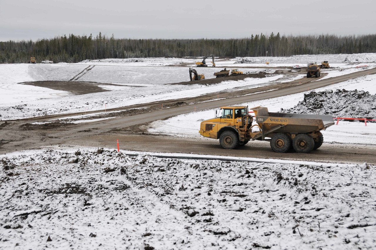 Dump Truck on site.