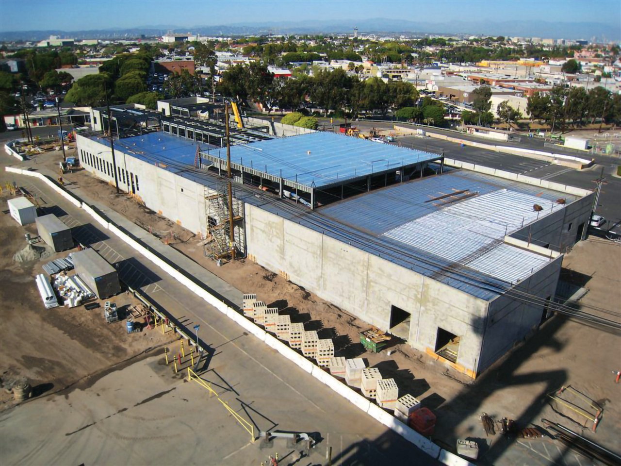 Aerial view of site