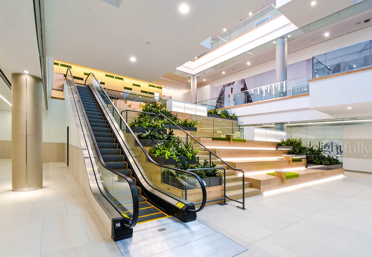 Interior view of the lobby