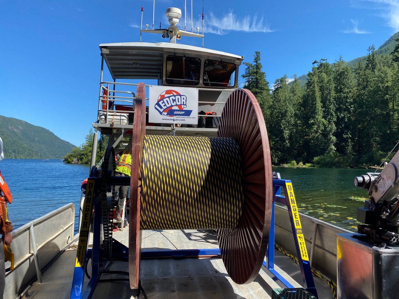 Pic of equipment at Cameron Lake