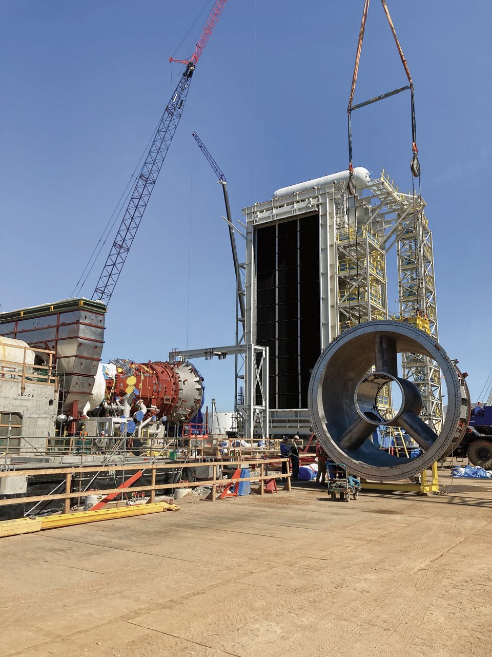 Replacement of three petroleum coke-fired boiler.