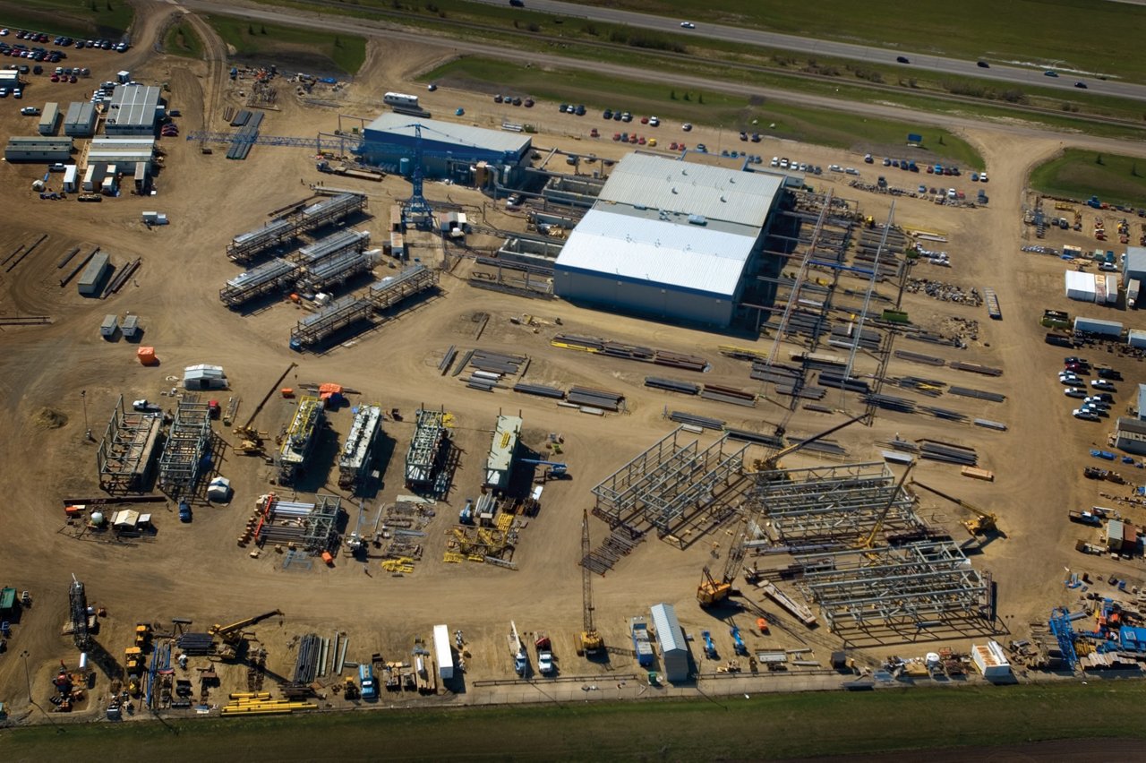 Aerial view of site