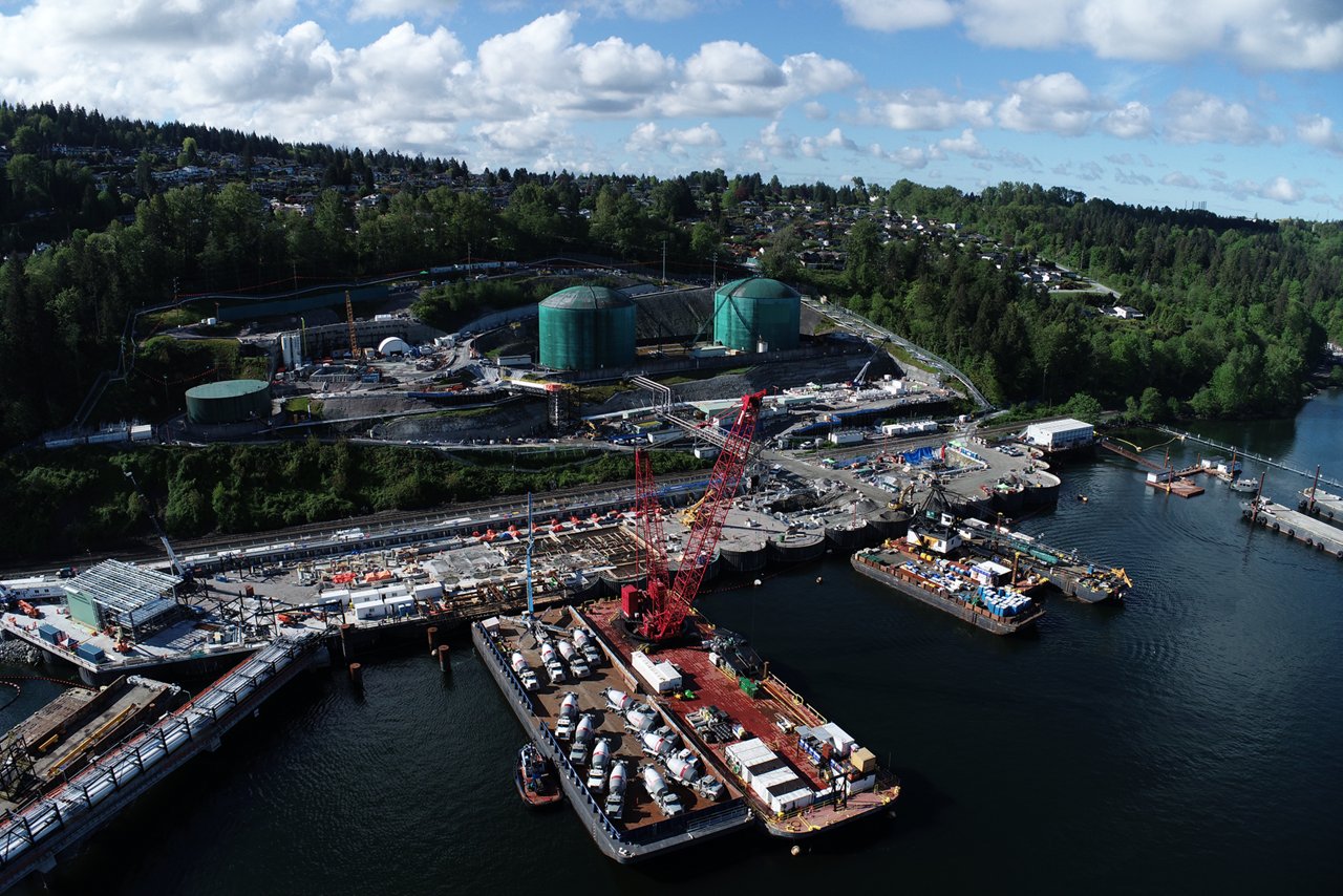 Aerial view of site