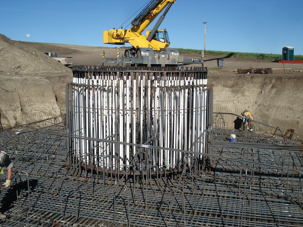 Renewable energy project under construction