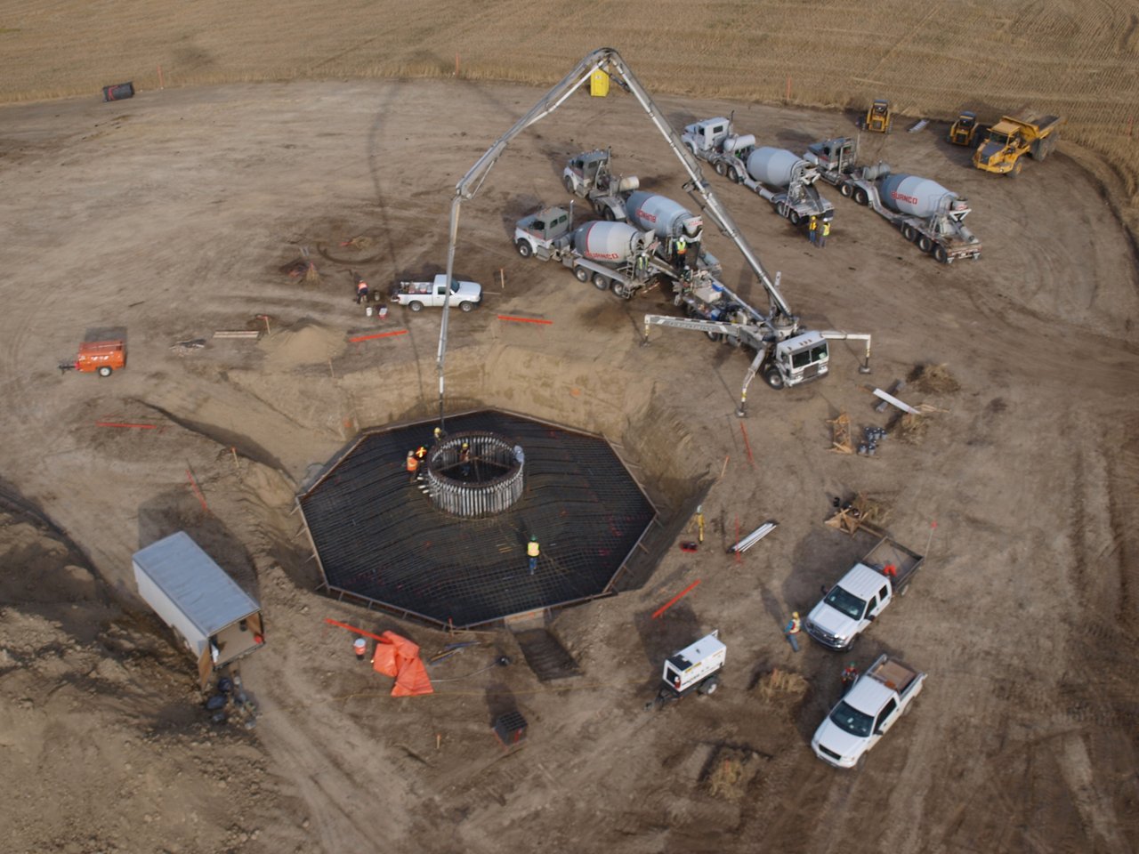 Aerial view of site