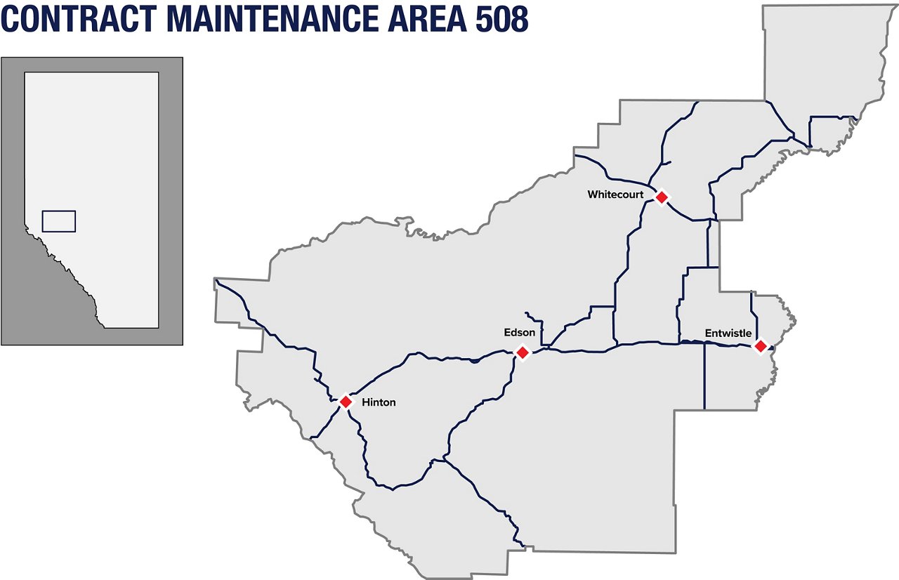 Alberta CMA508 Map